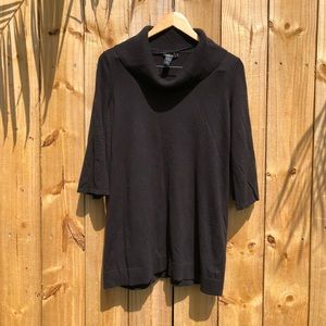 Style & Co cowl black sweater